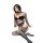 Qingyeguo sexy lingerie featuring sheer lace thigh-high stockings with open-crotch design, perfect for intimate wear.