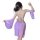 Ethereal purple silk sleep dress inspired by dunhuang, featuring delicate fringe and flowing sleeves, perfect for dreamy nigh...