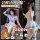 Elegant schoolgirl-inspired lingerie set featuring a charming sailor-style design, perfect for women seeking both allure and ...