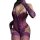 Woman wearing purple lace lingerie set with long gloves, featuring qqny pure allure lingerie set – elegant sleepwear for wome...