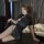 Elegant black qqny pure allure sleepwear set featuring sensual design, luxurious fabric, perfect for womens luxury bedroom we...