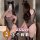 Woman modeling qqny pure allure sleepwear set – elegant sheer black lingerie with cat ears, shown front and back in luxury ba...