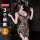 Woman wearing qqny pure allure leopard print sleepwear set with lace trim, posing in a modern kitchen setting.