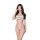 Woman wearing qqny pure allure sleepwear set – elegant white lingerie with “yes, daddy?” text, subtle seduction design.