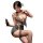 Woman wearing qqny pure allure sleepwear set, elegant sensual lingerie with flirty charm and luxury bedroom style.