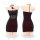 Elegant black dress with red roses, sheer bodice design, halter neck, luxurious sleepwear set for women.