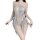 Elegant sensual sequined sleepwear set featuring halter neck design and flowing fringe details, perfect for luxury bedroom we...