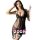 Woman modeling black lace qqny pure allure lingerie set, sheer sensual sleepwear with bow detail for elegant intimate appeal.