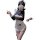 Sexy maid costume lingerie set with open-cup top, crotchless skirt, and frilly apron — qqny pure temptation for women.