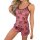 Sexy pink qqny pure temptation lingerie set featuring crown prints, perfect for women seeking stylish sleepwear and intimate ...