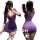 Qqny womens lingerie set - pure allure sleepwear, featuring a sensual purple lace dress with elegant design for bedroom wear.