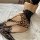 Sexy bunny outfit featuring leopard print design, low-cut back, and lace details, perfect for nightclub or role play.