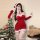 Sexy christmas outfit - seductive cosplay lingerie set for new year party & role play