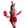 Sexy holiday costume featuring a rabbit-themed sleepwear set with red bunny ears, bow, and ties, perfect for festive occasion...