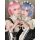 Two cosplayers wearing the ram & rem cosplay costume set - re:zero maid outfit, featuring lolita-style anime dresses with bla...