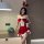 Red bunny girl costume - sexy lingerie dress for new year & christmas, no-remove seductive outfit featuring festive design an...