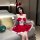 Sexy red bunny girl costume with festive design, perfect for new year and christmas celebrations. includes adorable bunny ear...