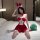 Sexy red bunny girl costume with festive design, perfect for new year and christmas celebrations. includes adorable bunny ear...