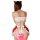 Red christmas bunny girl costume - sexy cosplay maid outfit, naughty holiday lingerie set with heart applique