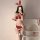 Red christmas bunny lingerie set featuring festive bunny ears and bows, perfect for holiday-themed outfits.