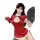 Red holiday lingerie set - sexy chinese-inspired new year & christmas party dress with qipao style