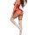 Sexy red lace bodysuit set with floral mesh design, perfect for role play, christmas, and new year outfits.