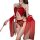 Red lace hanfu-style sleepwear with tassels, adjustable ties, and sheer sleeves—sexy chinese-inspired belly dance doudou set.