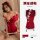 Red lace lingerie set featuring new year chinese qipao costume with tassels, perfect for role play and sexy outfits.
