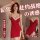Red pure-temptation lingerie gown for women, featuring sexy design with slit and strappy details, perfect for new years night...