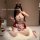 Red seductive christmas maid costume set for women – pure temptation lingerie sleepwear outfit featuring festive design and p...