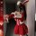 Red velvet christmas lingerie set - sexy & sweet womens holiday costume outfit for cosplay & parties