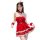 Red velvet christmas lingerie set featuring sexy santa cosplay outfit with deer motif and busty silhouette.