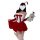 Red velvet christmas lingerie set - sexy & sweet womens holiday costume outfit for cosplay & parties, featuring festive red a...