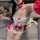 Red new year bunny maid costume set - sexy cosplay outfit with pure & alluring lingerie, featuring ruffled white top and red ...