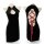 Retro chinese-style lingerie set - back-tie cheongsam costume with sheer cutouts for nightclub & performance