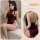 Sexy retro qipao lingerie set, seductive sleepwear with lace detail, perfect for intimate moments and role play.