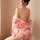 Retro kimono lace lingerie set - sexy sheer sleeve corset costume for women, featuring floral patterns and elegant design.