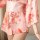 Retro kimono-style lace robe featuring floral patterns, sheer sleeves, and waist-cinching design.