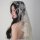 Elegant retro lace bow veil headband, perfect for french chic weddings. ideal for photoshoots and travel, adding timeless ele...