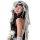 Elegant retro lace bow veil headband, perfect for french chic weddings. ideal for photoshoots and travel, adding a touch of v...