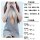 Romantic sheer lace lingerie set featuring an open-front backless knit sweater and mini skirt sleepwear outfit.