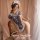 Woman modeling rouxixue sexy maid costume set – seductive lace bodysuit with open-crotch design and cat-ear headpiece.