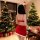 Sexy red rudolph-themed lingerie set with lace details, perfect for christmas and new year role play. includes festive headba...