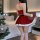 Sexy rudolph-themed lingerie set for women, christmas cosplay outfit, cute holiday costume, date night ensemble