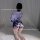 Ruolan japanese kimono-style lingerie set - sweet anime sleepwear robe & open-front nightgown for women