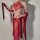 Ruolan sensual dunhuang flying apsara lingerie set – exotic hook-neck belly dance costume featuring intricate gold embroidery...