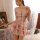 Elegant womens sleep dress featuring sheer fabric with floral patterns, delicate lace detailing, and a charming design perfec...