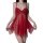 Sexy red lace see-through lingerie set featuring a no-remove bra and sheer panty, perfect for seductive sleepwear.