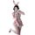Sexy bunny costume for women featuring pink fur trim, bunny ears, and festive design perfect for live streams, parties, and c...