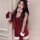 Sexy santa-themed costume set featuring velvet sequin nightgown with festive bow details, perfect for role play and holiday o...